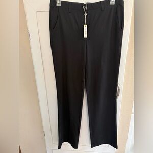 Max Studio Black Straight-Leg Trousers